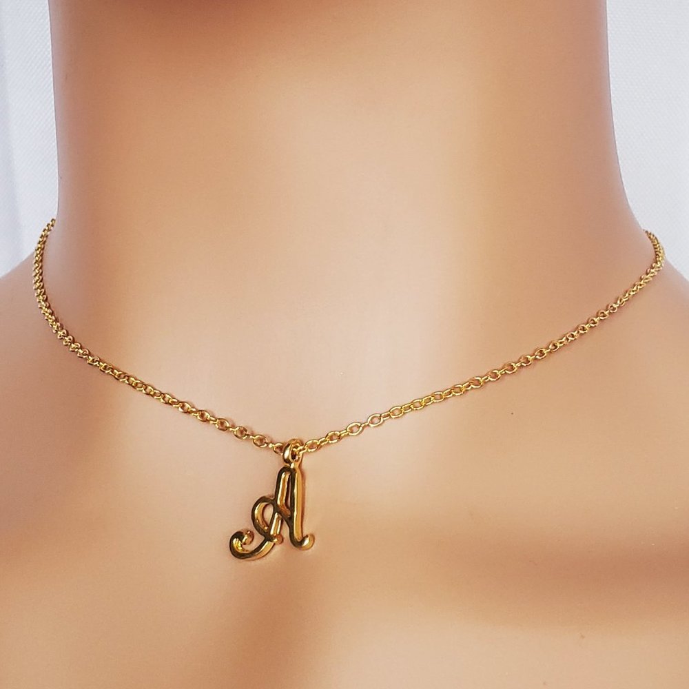 Initial A Gold Necklace